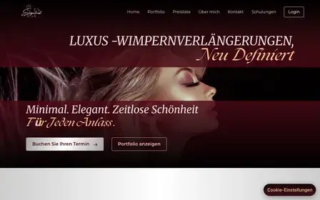 Screenshot der Website von Elegantnast