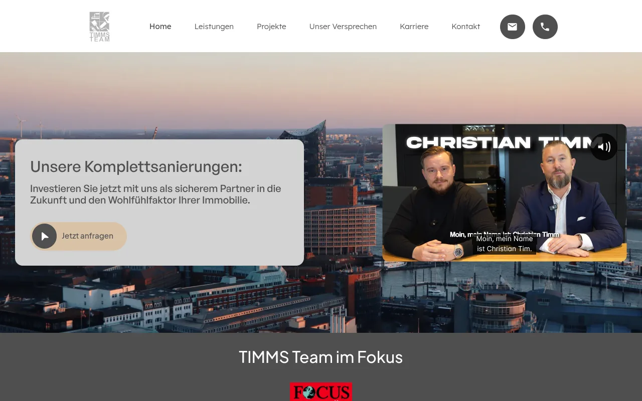 Website Timms Team