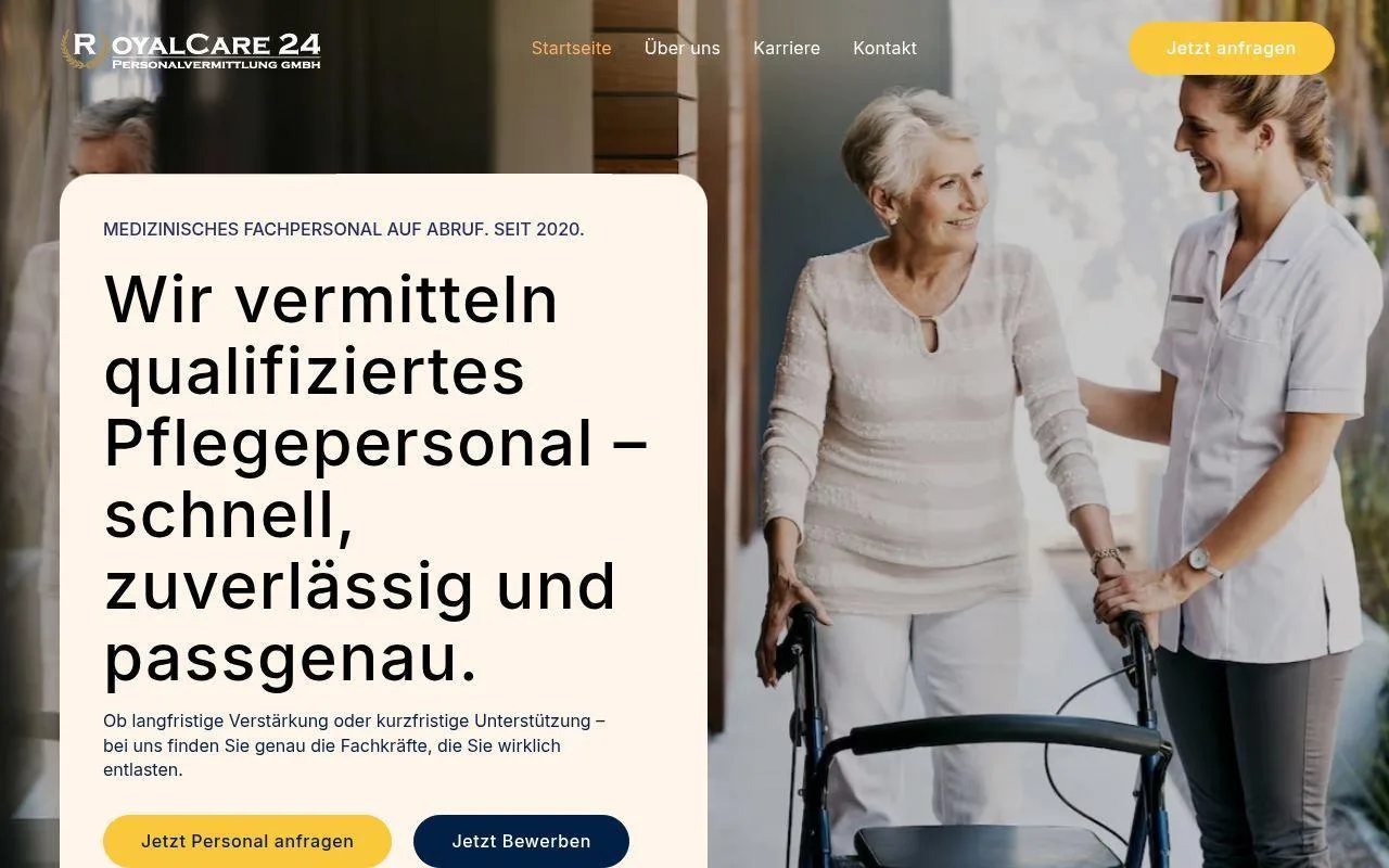 Royal Care 24 Website